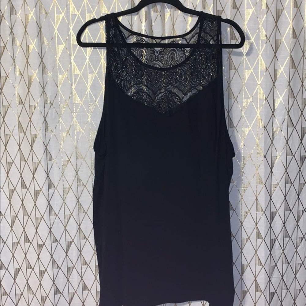 Lace detail tank